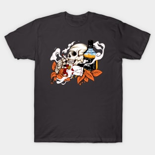 Skull and wine T-Shirt